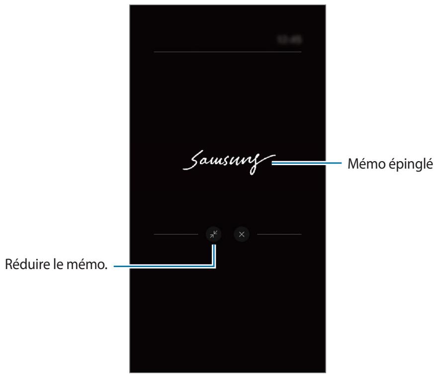 SAMSUNG GALAXY NOTE 10 - Afficher le même épingle en mode Always On Display - 2