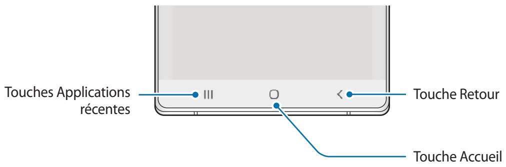 SAMSUNG GALAXY NOTE 10 - Touches virtuelles - 1