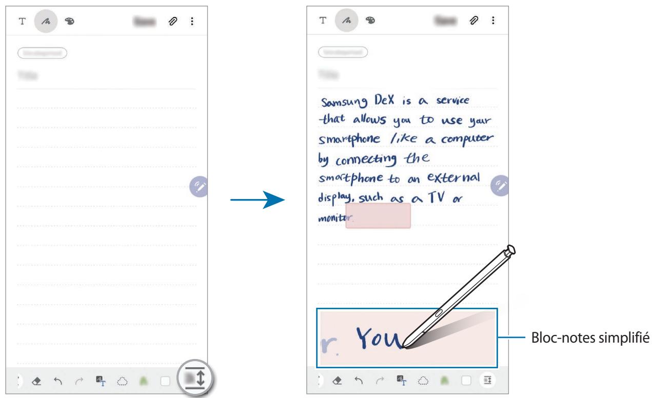 SAMSUNG GALAXY NOTE 10 - Utiliser le bloc-notes simplifié - 1