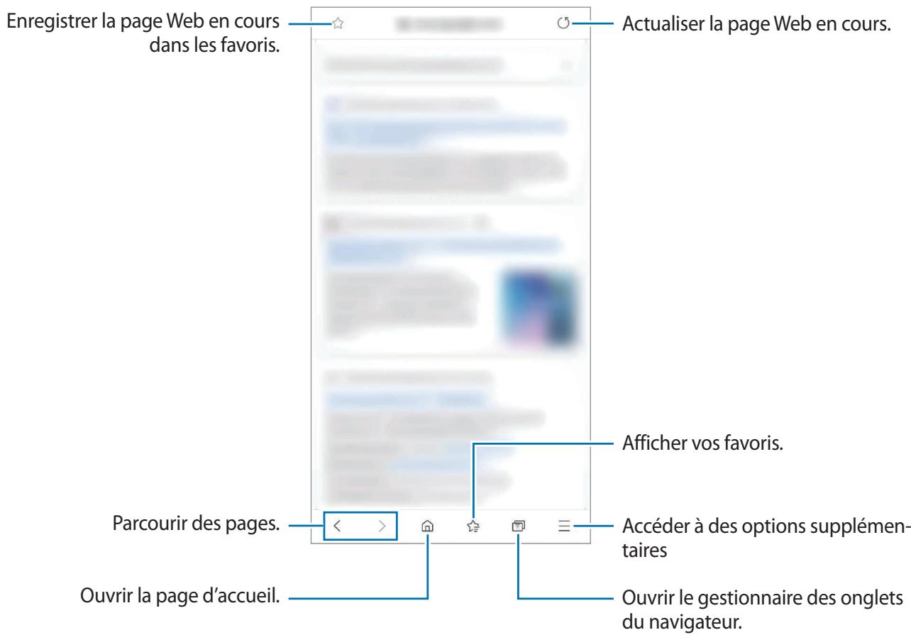 SAMSUNG GALAXY NOTE 10 - Parcourir des pages Web - 1