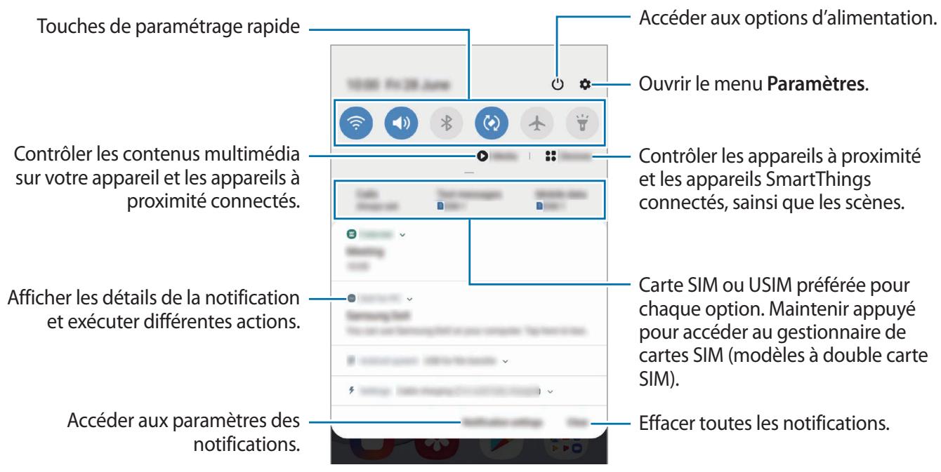 SAMSUNG GALAXY NOTE 10 - Volet des raccourcis - 2