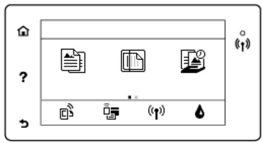HP INSTANT INK - Icônes de l'écran du panneau de commande - 1