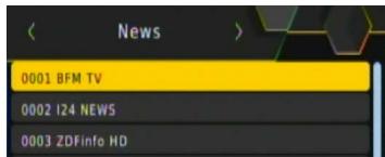 News 0001 BFM TV 0002 I24 NEWS 0003 ZDFinfo HD