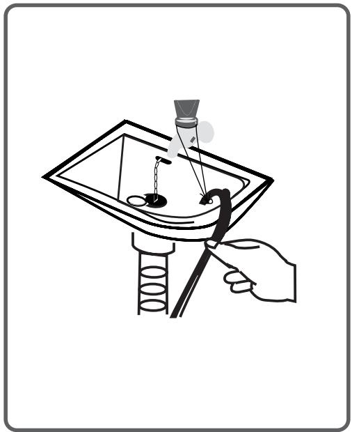 WALTHAM WTD7PACF1 - Risque d'inondation ! (dans le cas d'une installation sur un lavabo, bac ou évier). - 2