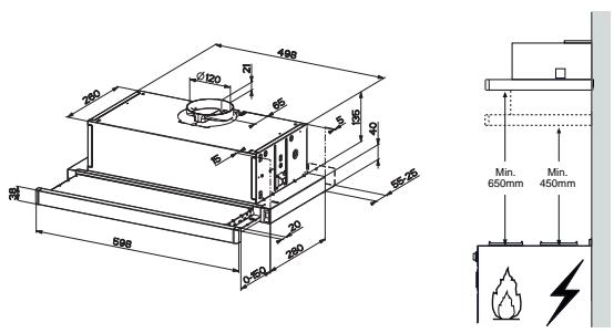 FRANKE FSMD508BK - Platzbedarf - 1
