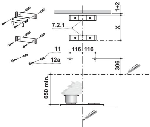 FRANKE FTC612 - Wall drilling and bracket fixing - 1