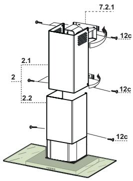 FRANKE FMY608BIBK - Lower exhaust flue - 1