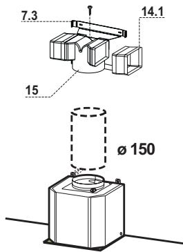 FRANKE FGL6015XS - RECIRCULATION VERSION AIR OUTLET - 1