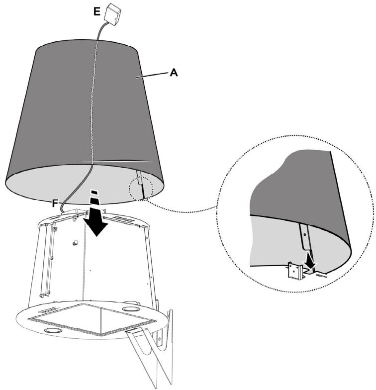 TURBOAIR THUNDER BL/A/90/LX - THUNDER WH/A/60/LX - Certains modèles prévoient des lampes latérales: - 17