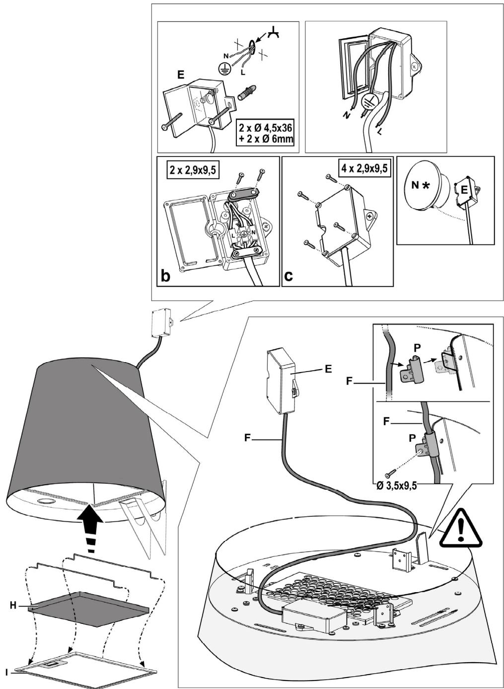 TURBOAIR GIOIA - Certains modèles prévoient des lampes latérales: - 18