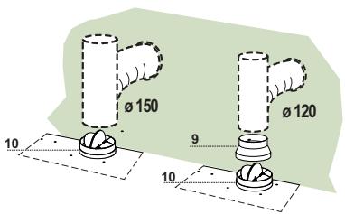 FABER TALIKA CT - Összekötes 120 mm atmérõjü csövel - 1