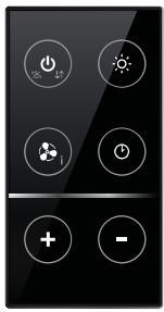 FABER STILUX - Bedienfeld der Fernbedienung - 1