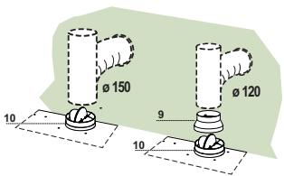 FABER MIRROR - Raccord tube 0 120 - 1