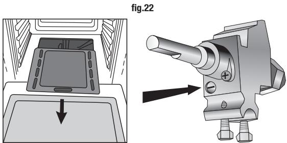 GLEM A855EI - REGOLAZIONE DEL MINIMO SU BRUCIATORE FORNO (fig. 22 - pag. 14) - 7