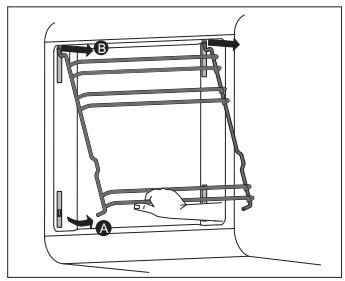 GORENJE BOP637E20XG - Démontage et nettoyage des gradins en FIL et des glissières télescopiques - 2