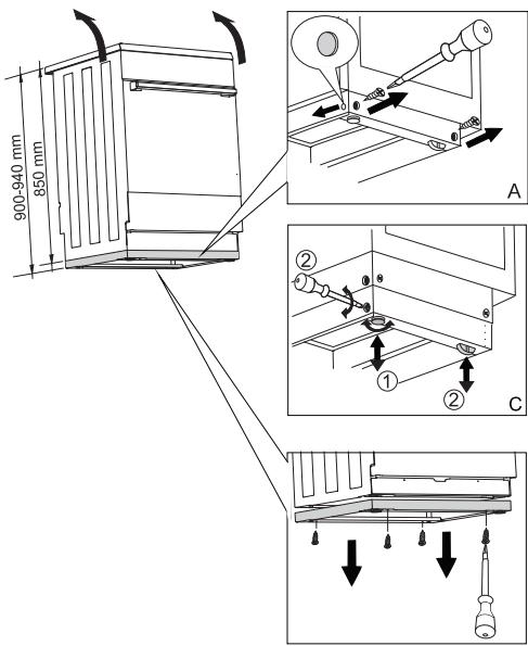 GORENJE G611E10WKA - MISE À NIVEAU DE L'APPAREIL ET SUPPORT COMPLEMENTAIRE - 5