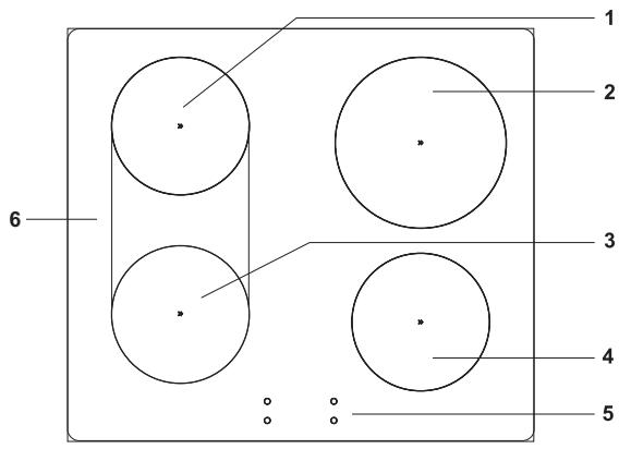GORENJE G611E10WKA - PLAN DE CUISSON (selon le modele) - 1