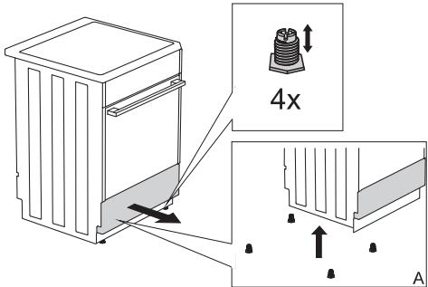 GORENJE G611E10WKA - MISE À NIVEAU DE L'APPAREIL ET SUPPORT COMPLEMENTAIRE - 1