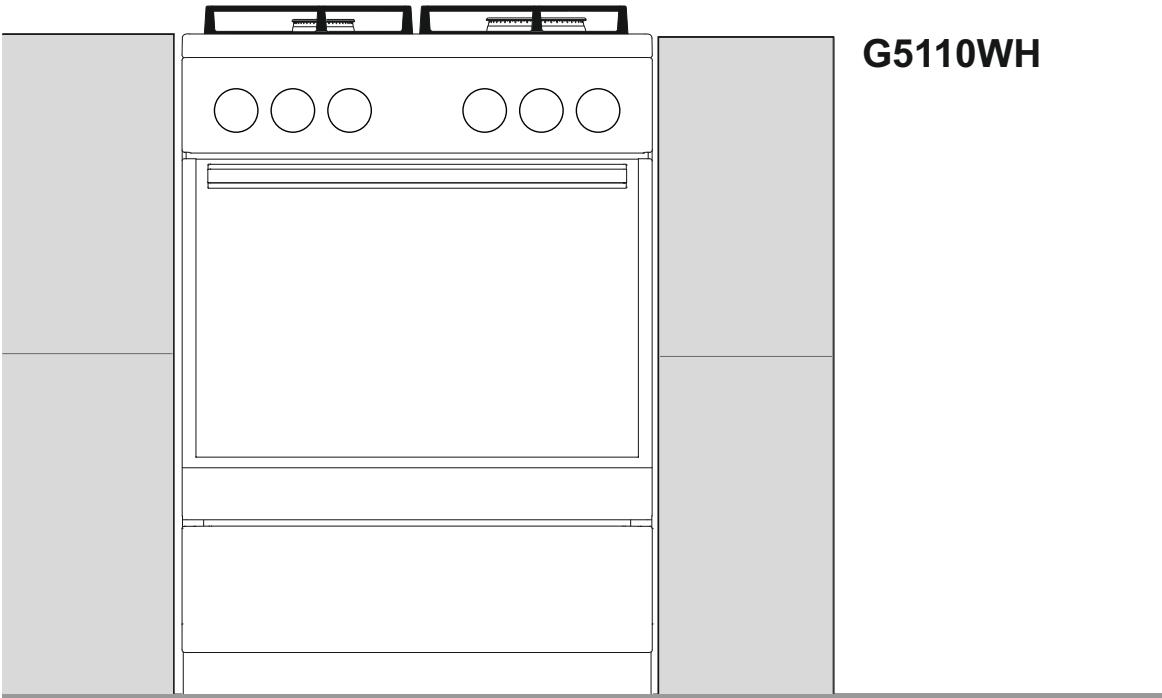 GORENJE BCS547ORAW - NOTICE D'UTILISATION DÉTAILLÉE POUR UNE CUISINIÈRE À GAZ POSE LIBRE - 1