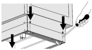 GORENJE BCS547ORAW - RéGLAGE DE LA CUISINIÈRE EN HAUTEUR - 2