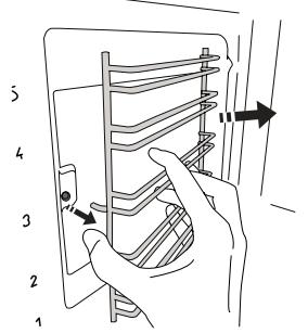 HOTPOINT FA3544CIXHA - ENLEVER ET REPLACER LES SUPPORTS DE GRILLE - 2