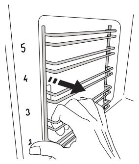HOTPOINT FA3544CIXHA - ENLEVER ET REPLACER LES SUPPORTS DE GRILLE - 1