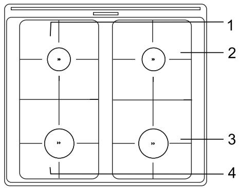 GORENJE GI6130WC - PLAN de cuisson (selon le modèle) - 1