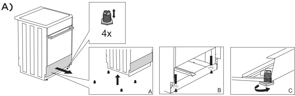 GORENJE GI6130WC - Mise en PLACE de l'appareil (sur certains modèles) - 3