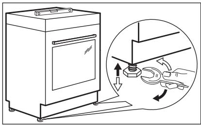ELECTROLUX EOB8S31X - Mise de niveau de l'appareil - 1