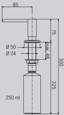 MEPAMSA CUBIK 604 - Dispensador Jabón - 3