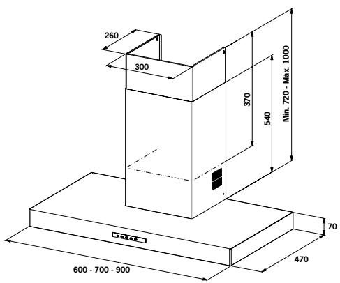MEPAMSA CUBIK 604 - Dimensiones - 1