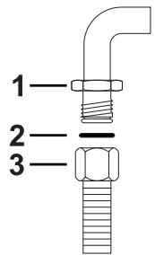 SMEG C95GMCA9-1 - Raccordement avec un tuyau flexible en acier - 1