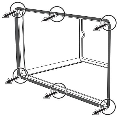 SMEG C95GMCA9-1 - Démontage et montage du joint (à l'exclusion des modèles à pyrolyse) - 1