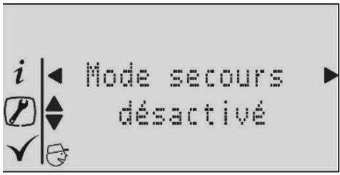 ATLANTIC ODYSSE SPLIT - Réglage du mode secours: - 1