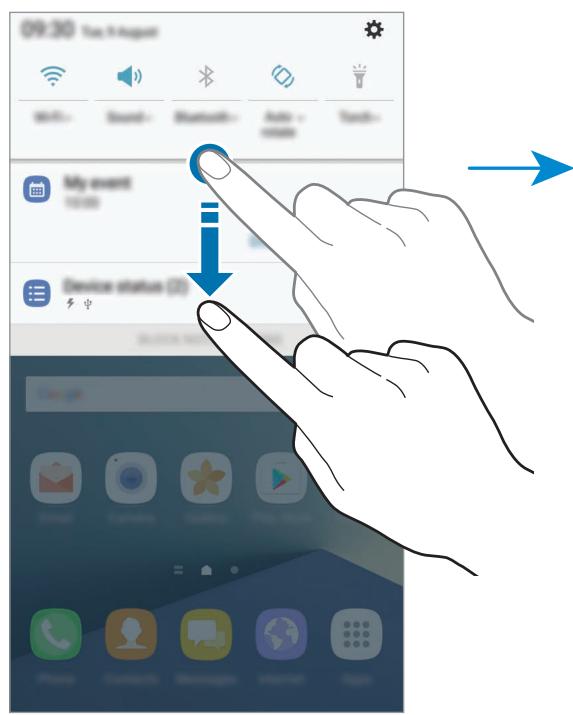 SAMSUNG GALAXY XCOVER 4S - Utiliser les touches de paramétrage rapide - 1