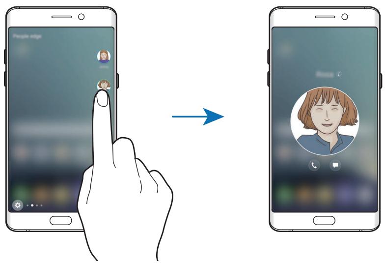 SAMSUNG GALAXY XCOVER 4S - Contacter des personnes depuis le volet contacts favoris - 1