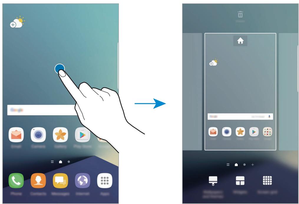 SAMSUNG GALAXY XCOVER 4S - Options de l'écran d'accueil - 1