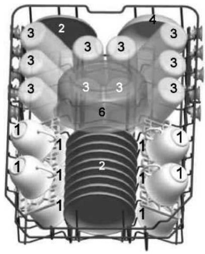 SABA LVS 15C39-18BK - Upper basket: - 1