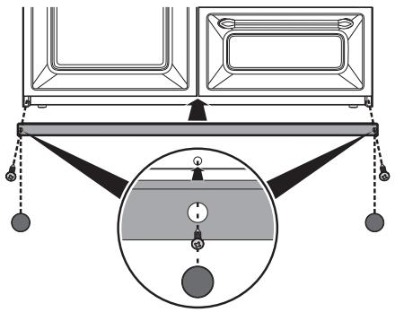 SMEG SF64M3VB - Mounting the bottom skirting - 2
