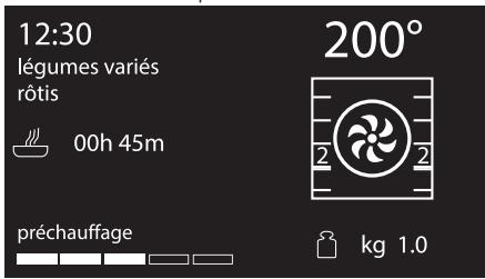 12:30 légumes variés rótis 00h 45m préchauffage 200° kg 1.0