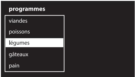 programmes viandes poissons légumes gâteaux pain