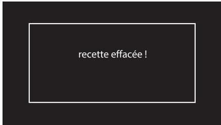recette effacée !