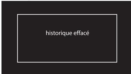 historique effacé