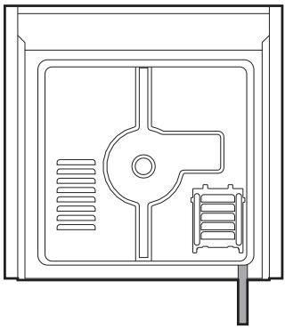 SMEG SCB80MFX5 - Position du câble d'alimentation. - 1