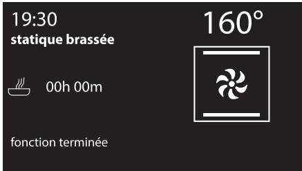 19:30 statique brassée 00h 00m fonction terminée 160°