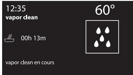 12:35 vapor clean 00h 13m 60° vapor clean en cours