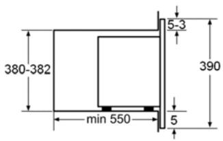 SMEG MP122S1 - Permettre le four en place - 5