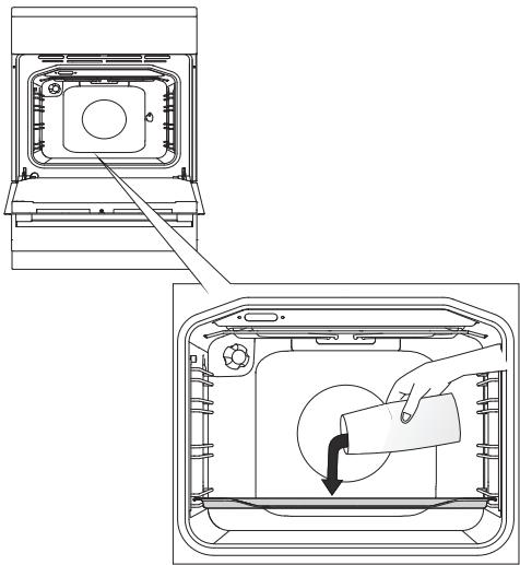 GORENJE K6351XF - REINIGUNG DES BACKOFENS MIT DER FUNKTION AQUA CLEAN - 1
