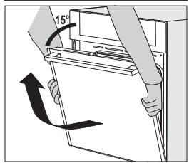 GORENJE K6351XF - AUSHÄNGEN UND WIEDEREINSETZENDER BACKOFENTÜR (vom Modell abhängig) - 4