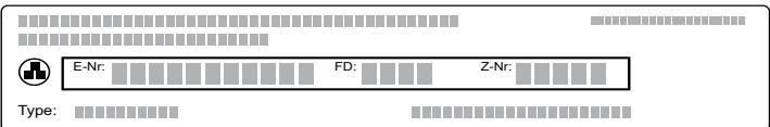 BOSCH BFL554MS0 - Codice prodotto (E) e codice di produzione (FD) - 1